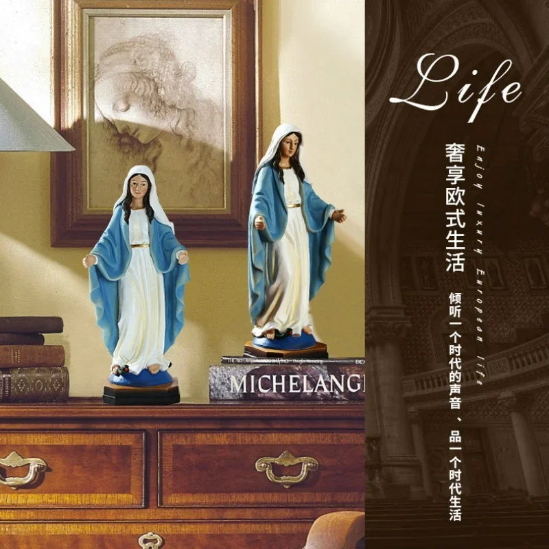 Virgin Mary Statue - Our Lady Statue - Religious Church Supplies - Religious Resin - Crafts for Home Decoration