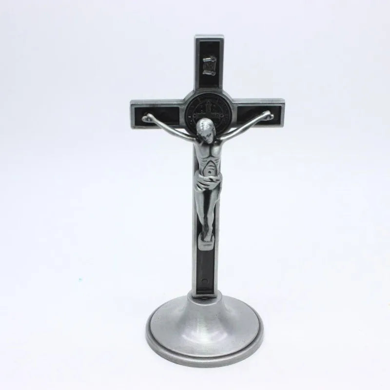 Cross Crucifix - Jesus Christ on the cross- Religious Prayer Room or Church Decoration - Christian Home Decor.