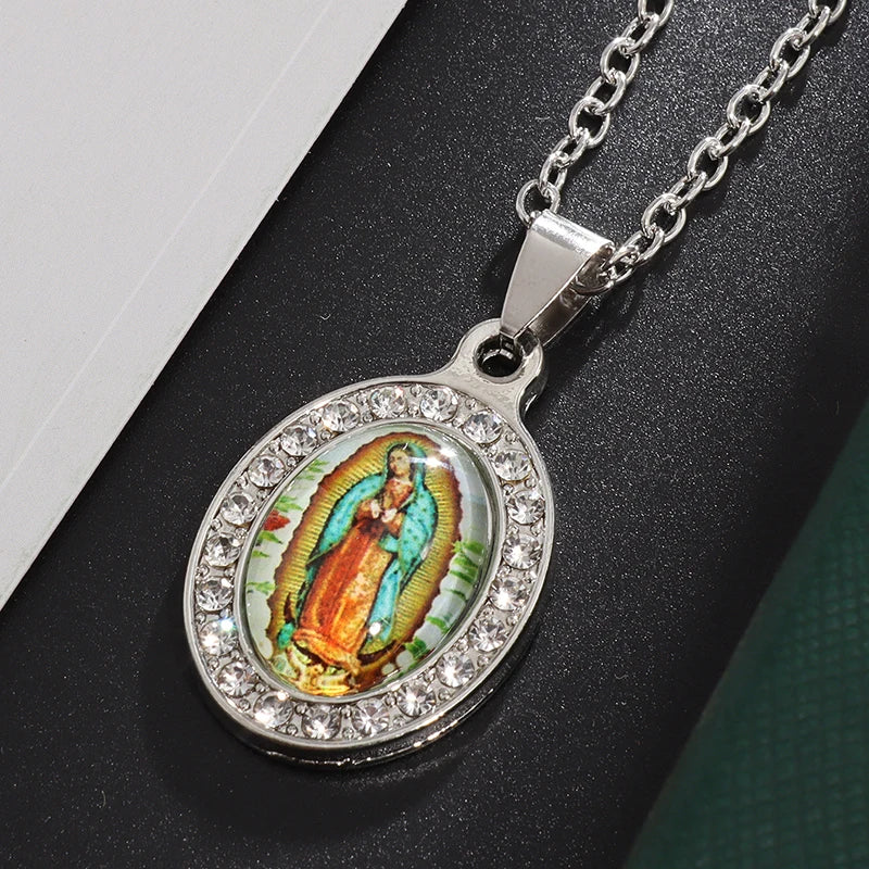 Classic Virgin Mary Pendant Necklace Collection | Sacred Medals for Men &amp; Women | Christian &amp; Catholic Devotional Jewelry Gifts