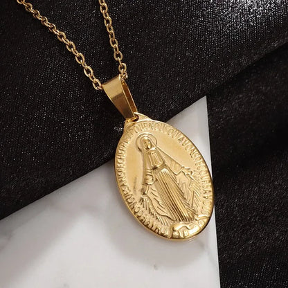 Classic Virgin Mary Pendant Necklace Collection | Sacred Medals for Men &amp; Women | Christian &amp; Catholic Devotional Jewelry Gifts