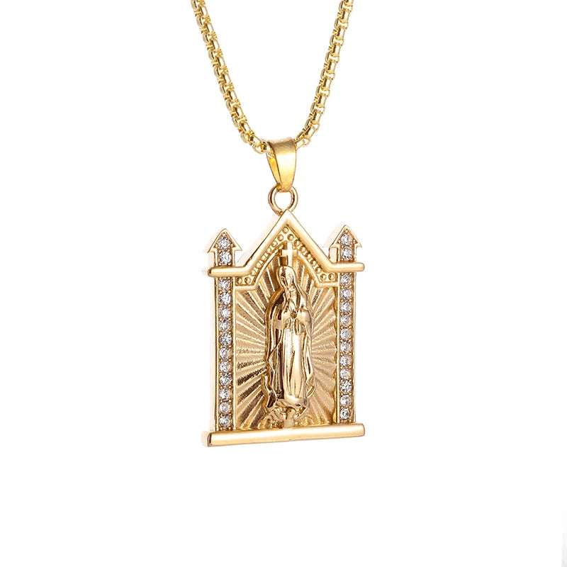 Classic Virgin Mary Pendant Necklace Collection | Sacred Medals for Men &amp; Women | Christian &amp; Catholic Devotional Jewelry Gifts