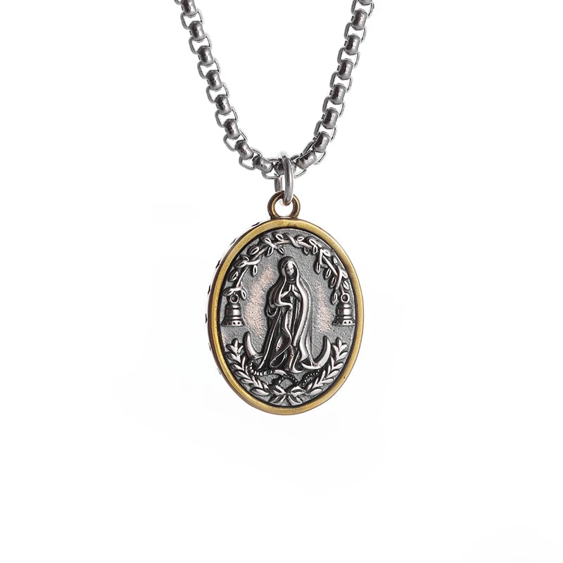 Classic Virgin Mary Pendant Necklace Collection | Sacred Medals for Men &amp; Women | Christian &amp; Catholic Devotional Jewelry Gifts