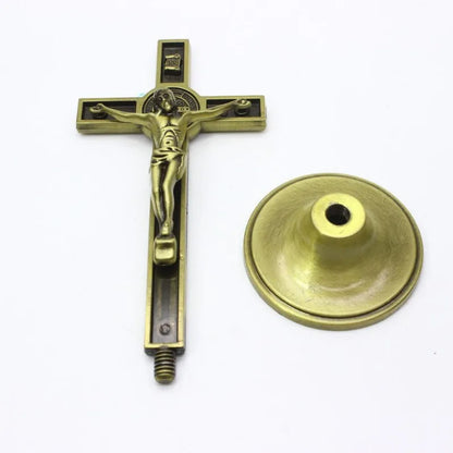 Cross Crucifix - Jesus Christ on the cross- Religious Prayer Room or Church Decoration -  Christian Home  Decor.