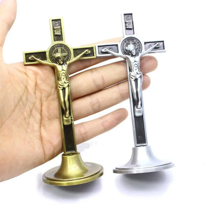 Cross Crucifix - Jesus Christ on the cross- Religious Prayer Room or Church Decoration -  Christian Home  Decor.