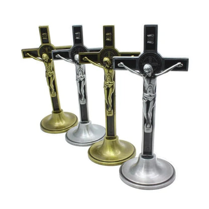 Cross Crucifix - Jesus Christ on the cross- Religious Prayer Room or Church Decoration -  Christian Home  Decor.