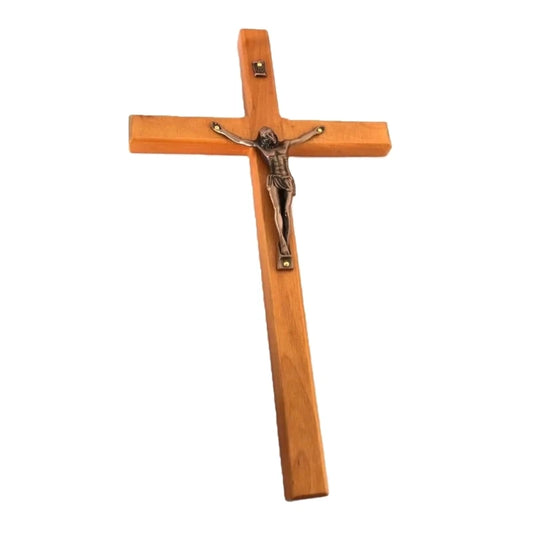 Crucifix - Wall Solid Wood  Decoration for Wall - Christian Prayer Holding - Home Office Ornaments