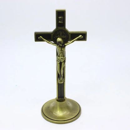 Cross Crucifix - Jesus Christ on the cross- Religious Prayer Room or Church Decoration -  Christian Home  Decor.