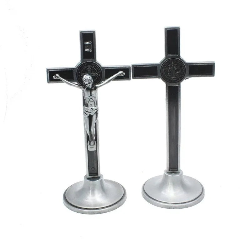 Cross Crucifix - Jesus Christ on the cross- Religious Prayer Room or Church Decoration -  Christian Home  Decor.
