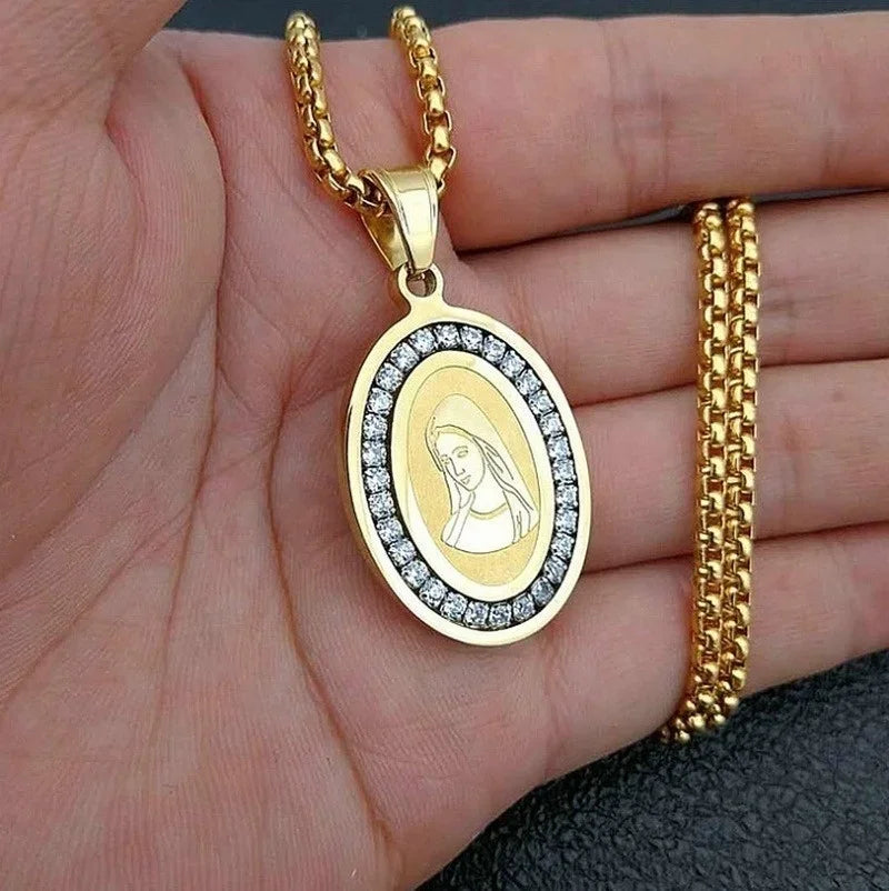 Classic Virgin Mary Pendant Necklace Collection | Sacred Medals for Men &amp; Women | Christian &amp; Catholic Devotional Jewelry Gifts