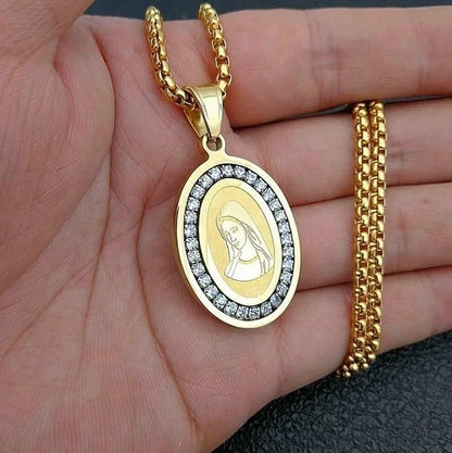 Classic Virgin Mary Pendant Necklace Collection | Sacred Medals for Men &amp; Women | Christian &amp; Catholic Devotional Jewelry Gifts