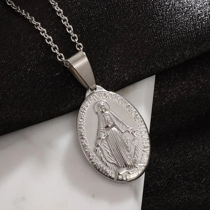 Classic Virgin Mary Pendant Necklace Collection | Sacred Medals for Men &amp; Women | Christian &amp; Catholic Devotional Jewelry Gifts