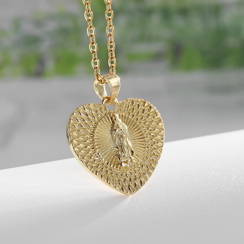 Classic Virgin Mary Pendant Necklace Collection | Sacred Medals for Men &amp; Women | Christian &amp; Catholic Devotional Jewelry Gifts