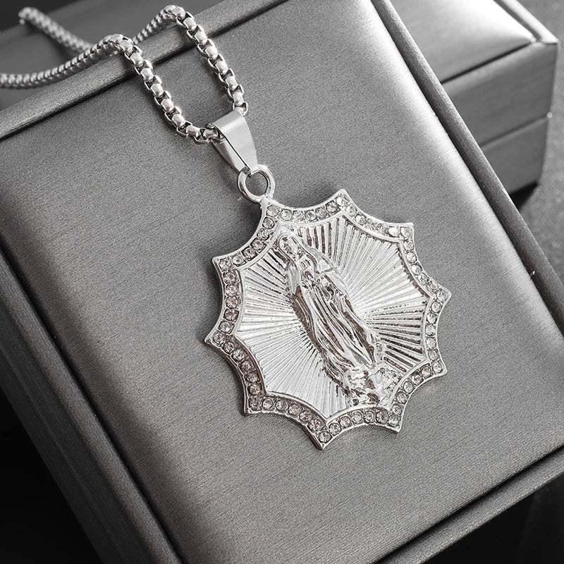 Classic Virgin Mary Pendant Necklace Collection | Sacred Medals for Men &amp; Women | Christian &amp; Catholic Devotional Jewelry Gifts